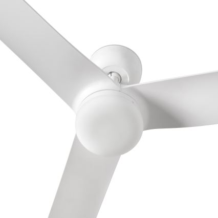 FARO 33814WT1S - LED zatemljiv stropni ventilator PUNT M LED/18W/230V 2700/3000/4000K premer 132 cm bel Wi-Fi Tuya + daljinski upravljalnik
