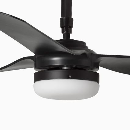 FARO 33815WT-21 - LED zatemnjevalni stropni ventilator PUNT M LED/18W/230V 2700/3000/4000K črna premer 132 cm Wi-Fi Tuya + daljinski upravljalnik