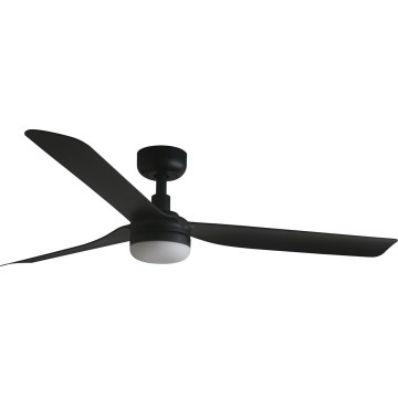 FARO 33815WT-21 - LED Zatemnitveni stropni ventilator PUNT M LED/18W/230V 3000/4200/6500K črna pr. 132 cm Wi-Fi Tuya + Daljinski upravljalnik