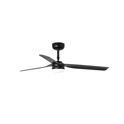 FARO 33815WT-21 - LED Zatemnitveni stropni ventilator PUNT M LED/18W/230V 3000/4200/6500K črna pr. 132 cm Wi-Fi Tuya + Daljinski upravljalnik