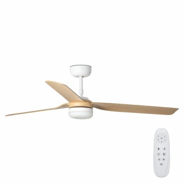 FARO 33816-20 - LED Stropni ventilator PUNT LED/18W/230V Wi-Fi rjava/črna + Daljinski upravljalnik