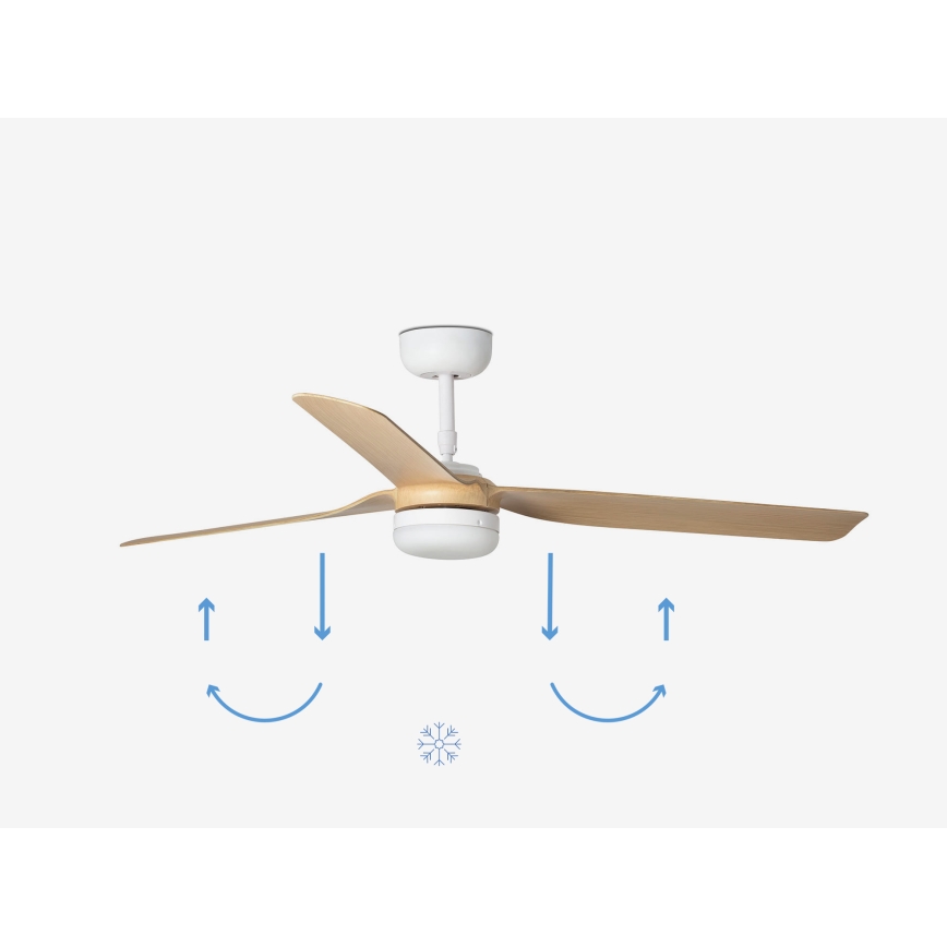 FARO 33816-20 - LED Stropni ventilator PUNT LED/18W/230V Wi-Fi rjava/črna + Daljinski upravljalnik