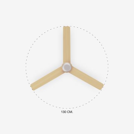 FARO 33816-20 - LED Stropni ventilator PUNT LED/18W/230V Wi-Fi rjava/črna + Daljinski upravljalnik