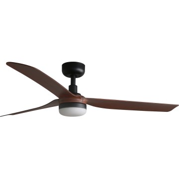 FARO 33817WT-21 - LED Zatemnitveni stropni ventilator PUNT M LED/18W/230V rjava/črna pr. 132 cm Wi-Fi Tuya + Daljinski upravljalnik