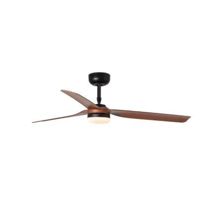 FARO 33817WT-21 - LED Zatemnitveni stropni ventilator PUNT M LED/18W/230V rjava/črna pr. 132 cm Wi-Fi Tuya + Daljinski upravljalnik