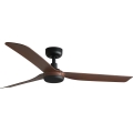 FARO 33817WT - Stropni ventilator PUNT M rjava/črna pr. 132 cm Wi-Fi Tuya + Daljinski upravljalnik