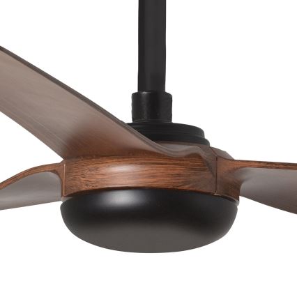 FARO 33817WT - Stropni ventilator PUNT M rjava/črna pr. 132 cm Wi-Fi Tuya + Daljinski upravljalnik