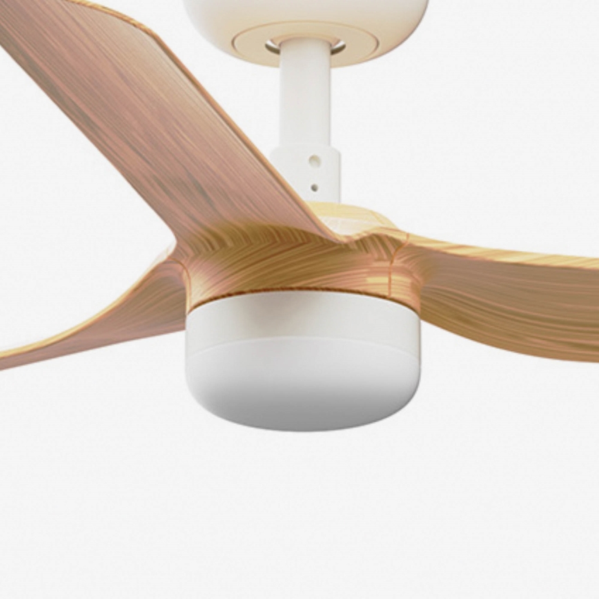 FARO 33821-1TW - LED Zatemnitveni stropni ventilator MINI PUNT S LED/10W 2700/4000/6000K les/bela pr. 90 cm + Daljinski upravljalnik