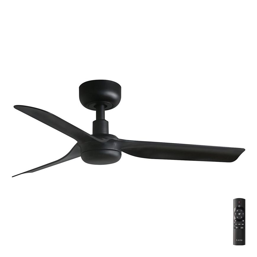 FARO 33822 - Stropni ventilator MINI PUNT S črna pr. 90 cm + Daljinski upravljalnik