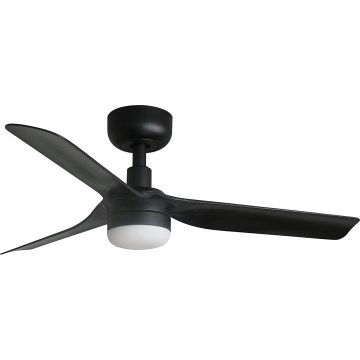FARO 33822WT-1TW - LED Zatemnitveni stropni ventilator MINI PUNT S LED/10W/230V 2700/4000/6000K črna pr. 90 cm Wi-Fi Tuya + Daljinski upravljalnik