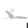 FARO 33824-1TW - LED zatemljiv stropni ventilator HEY S LED/10W/230V 2700/3000/4000K bela, premer 90 cm + daljinski upravljalnik