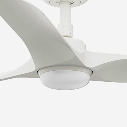 FARO 33824WT-1TW - LED Zatemnitveni stropni ventilator HEY S LED/10W/230V 2700/4000/6000K bela pr. 90 cm Wi-Fi Tuya + Daljinski upravljalnik