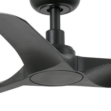FARO 33825WT - Stropni ventilator HEY S črna pr. 90 cm Wi-Fi Tuya + Daljinski upravljalnik
