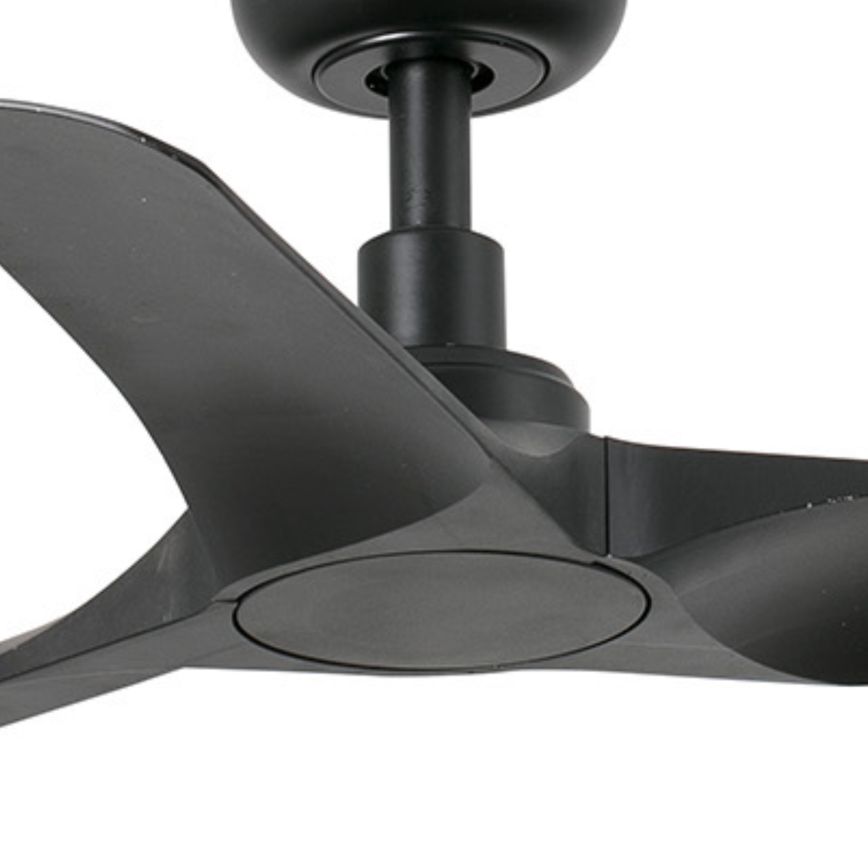 FARO 33825WT - Stropni ventilator HEY S črna pr. 90 cm Wi-Fi Tuya + Daljinski upravljalnik