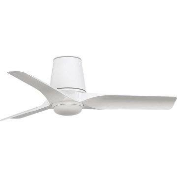 FARO 33826-1TW - LED Zatemnitveni stropni ventilator HEY TUB S LED/10W/230V 2700/4000/6000K bela pr. 90 cm + Daljinski upravljalnik
