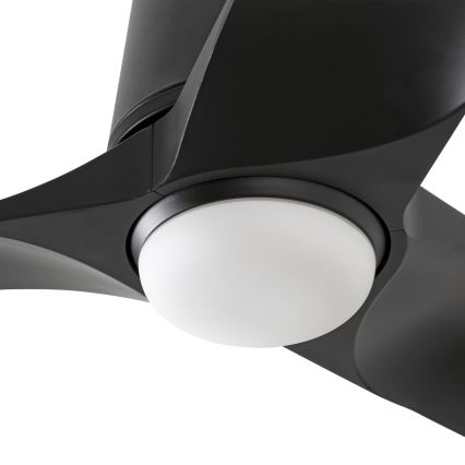 FARO 33827-1TW - LED Zatemnitveni stropni ventilator HEY TUB S LED/10W/230V 2700/4000/6000K črna pr. 90 cm + Daljinski upravljalnik