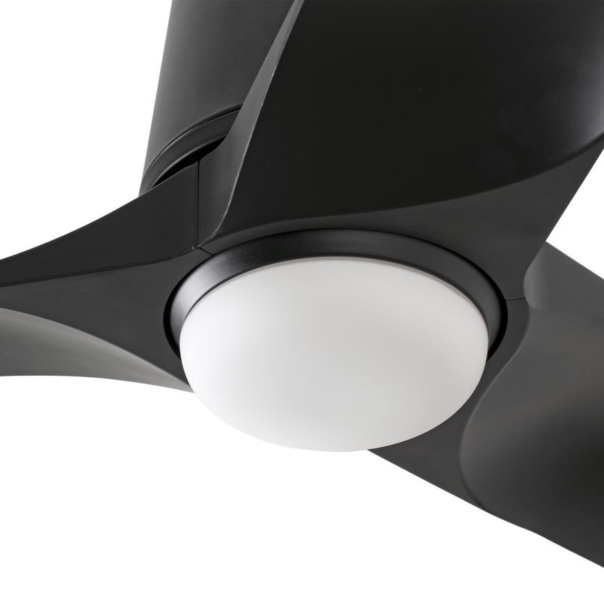 FARO 33827-1TW - LED Zatemnitveni stropni ventilator HEY TUB S LED/10W/230V 2700/4000/6000K črna pr. 90 cm + Daljinski upravljalnik
