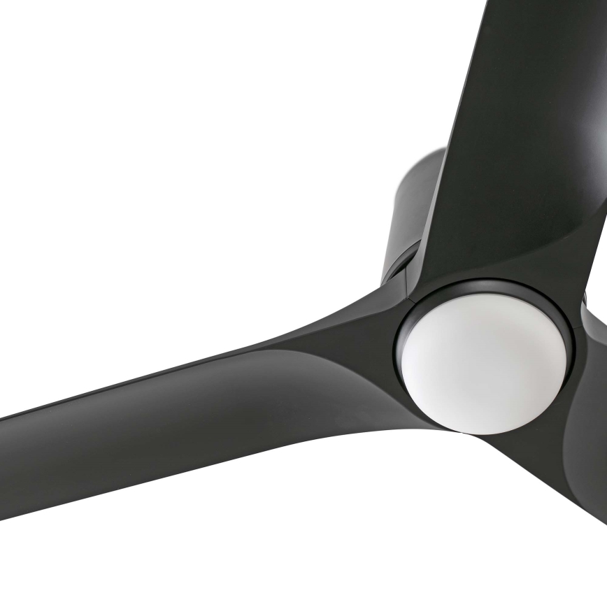 FARO 33827-1TW - LED Zatemnitveni stropni ventilator HEY TUB S LED/10W/230V 2700/4000/6000K črna pr. 90 cm + Daljinski upravljalnik
