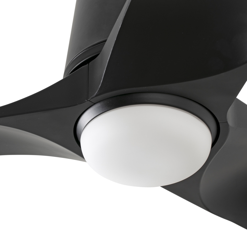 FARO 33827WT1S - LED zatemljiv stropni ventilator HEY TUB S LED/10W/230V 2700/3000/4000K, premer 90 cm, črna, Wi-Fi Tuya + daljinski upravljalnik