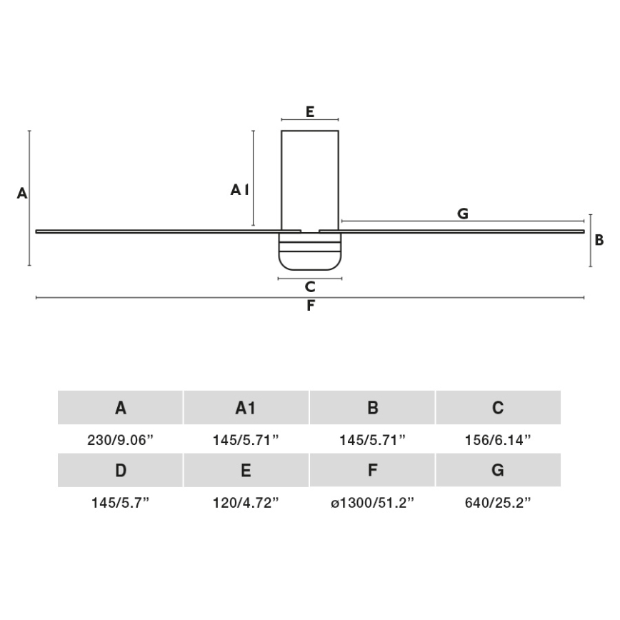FARO 33828-1TW - LED Zatemnitveni stropni ventilator PUNT TUB M LED/18W/230V 3000/4200/6500K pr. 130 cm bela + Daljinski upravljalnik