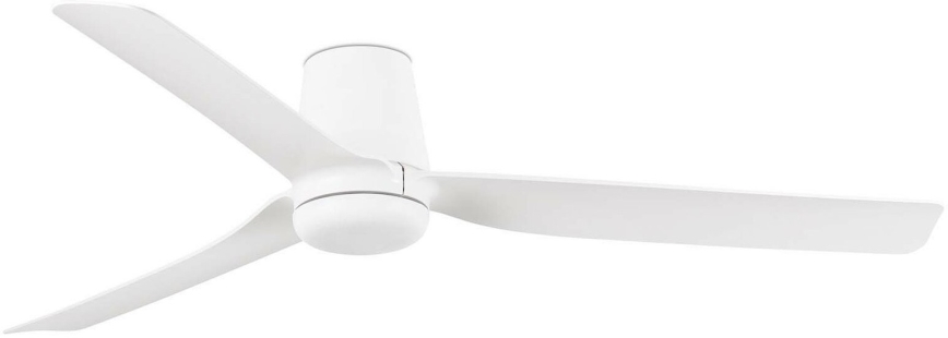 FARO 33828WT - Stropni ventilator PUNT TUB M bela pr. 132 cm Wi-Fi Tuya + Daljinski upravljalnik