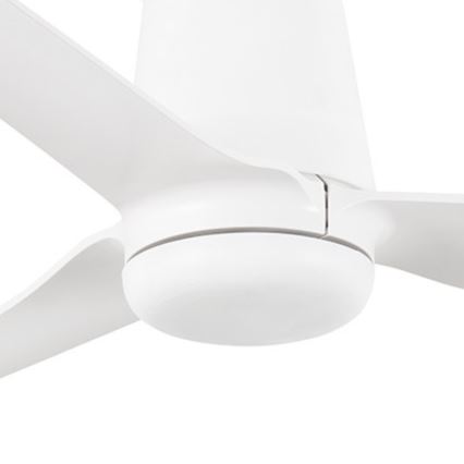 FARO 33828WT - Stropni ventilator PUNT TUB M bela pr. 132 cm Wi-Fi Tuya + Daljinski upravljalnik