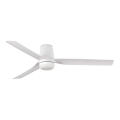 FARO 33828WT1S - LED zatemnljiv stropni ventilator PUNT TUB M LED/18W/230V 2700/3000/4000K Ø 132 cm bela Wi-Fi Tuya + daljinski upravljalnik