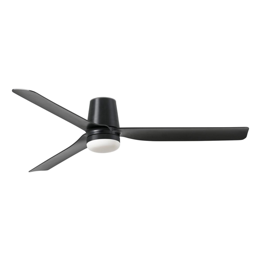 FARO 33830-1TW - LED Zatemnitveni stropni ventilator PUNT TUB M LED/18W/230V 3000/4200/6500K pr. 130 cm črna + Daljinski upravljalnik