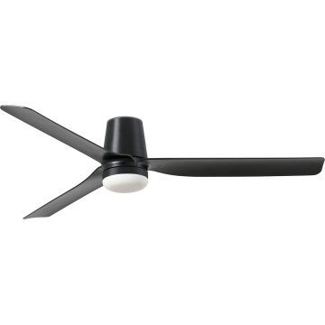 FARO 33830WT-1TW - LED Zatemnitveni stropni ventilator PUNT TUB M LED/18W/230V 3000/4200/6500K črna pr. 132 cm Wi-Fi Tuya + Daljinski upravljalnik