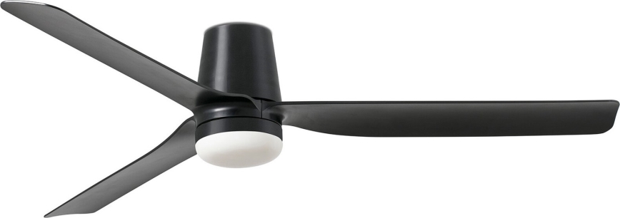 FARO 33830WT-1TW - LED Zatemnitveni stropni ventilator PUNT TUB M LED/18W/230V 3000/4200/6500K črna pr. 132 cm Wi-Fi Tuya + Daljinski upravljalnik