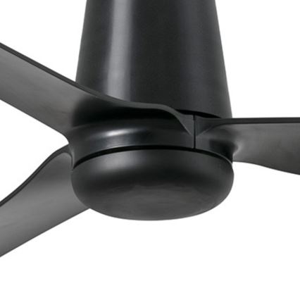 FARO 33830WT - Stropni ventilator PUNT TUB M črna pr. 132 cm Wi-Fi Tuya + Daljinski upravljalnik