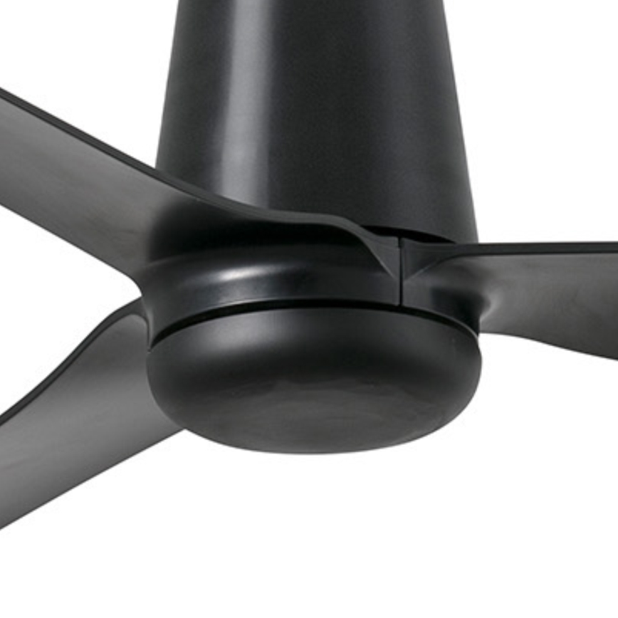 FARO 33830WT - Stropni ventilator PUNT TUB M črna pr. 132 cm Wi-Fi Tuya + Daljinski upravljalnik