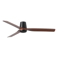 FARO 33831 - Stropni ventilator PUNT TUB M rjava/črna pr. 130 cm + Daljinski upravljalnik
