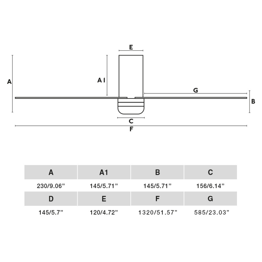 FARO 33831WT-1TW - LED Zatemnitveni stropni ventilator PUNT TUB M LED/18W/230V 3000/4200/6500K rjava/črna pr. 132 cm Wi-Fi Tuya + Daljinski upravljalnik