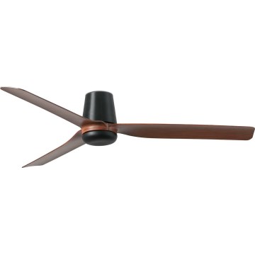 FARO 33831WT - Stropni ventilator PUNT TUB M rjava/črna pr. 132 cm Wi-Fi Tuya + Daljinski upravljalnik