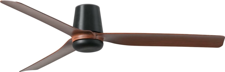 FARO 33831WT - Stropni ventilator PUNT TUB M rjava/črna pr. 132 cm Wi-Fi Tuya + Daljinski upravljalnik