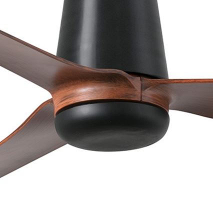 FARO 33831WT - Stropni ventilator PUNT TUB M rjava/črna pr. 132 cm Wi-Fi Tuya + Daljinski upravljalnik