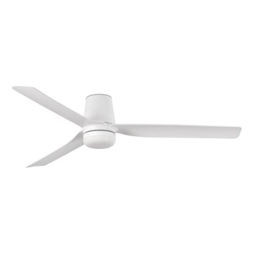 FARO 33832-1TW - LED Zatemnitveni stropni ventilator MINI PUNT TUB S LED/10W/230V 2700/4000/6000K pr. 90 cm bela + Daljinski upravljalnik