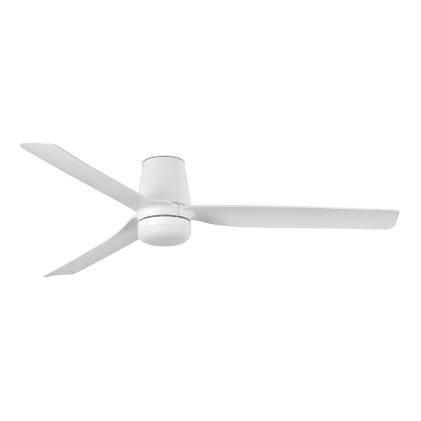 FARO 33832WT-1TW - LED Zatemnitveni stropni ventilator MINI PUNT TUB S LED/10W/230V 2700/4000/6000K bela pr. 90 cm Wi-Fi Tuya + Daljinski upravljalnik