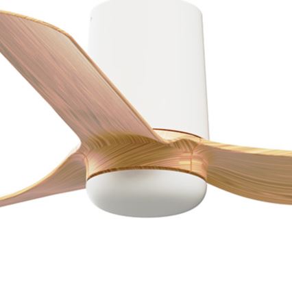 FARO 33833 - Stropni ventilator MINI PUNT TUB S rjava/bela pr. 90 cm + Daljinski upravljalnik