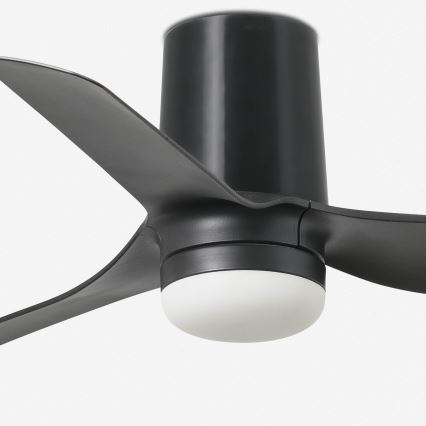 FARO 33834-Stropni ventilator MINI PUNT TUB S črna pr. 90 cm + Daljinski upravljalnik