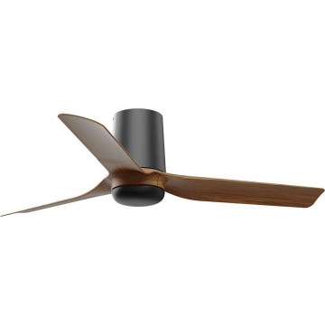 FARO 33835WT - Stropni ventilator MINI PUNT TUB S rjava/črna pr. 90 cm Wi-Fi Tuya + Daljinski upravljalnik