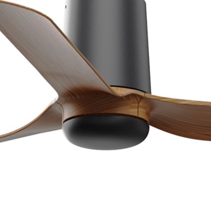 FARO 33835WT - Stropni ventilator MINI PUNT TUB S rjava/črna pr. 90 cm Wi-Fi Tuya + Daljinski upravljalnik