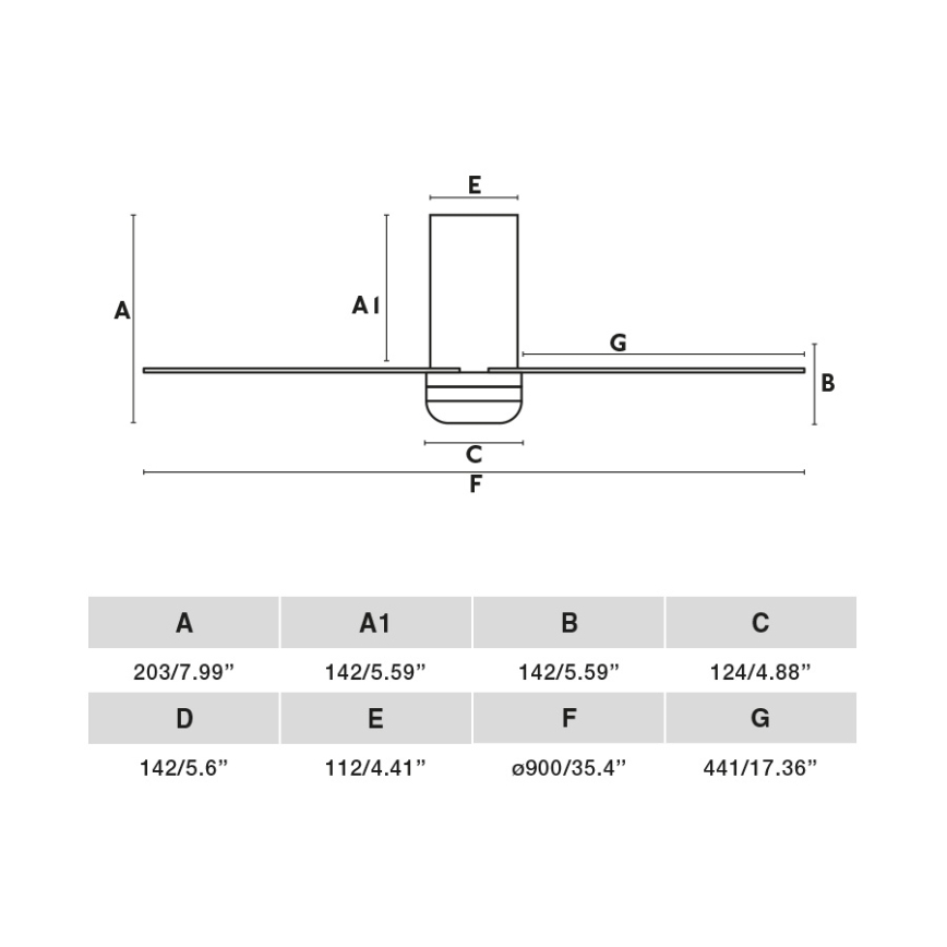 FARO 33835WT - Stropni ventilator MINI PUNT TUB S rjava/črna pr. 90 cm Wi-Fi Tuya + Daljinski upravljalnik