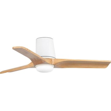 FARO 33836-1TW - LED Zatemnitveni stropni ventilator HEYWOOD TUB S LED/10W/230V 2700/4000/6000K bor/bela pr. 90 cm + Daljinski upravljalnik
