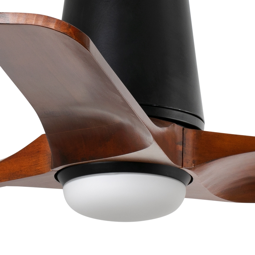 FARO 33837-1TW - LED Zatemnitveni stropni ventilator HEYWOOD TUB S LED/10W/230V 2700/4000/6000K bor/črna pr. 90 cm + Daljinski upravljalnik