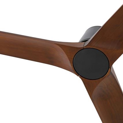 FARO 33837 - Stropni ventilator HEYWOOD TUB S bor/črna pr. 90 cm + Daljinski upravljalnik
