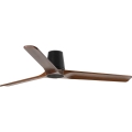 FARO 33839WT - Stropni ventilator HEYWOOD TUB L bor/črna pr. 132 cm Wi-Fi Tuya + Daljinski upravljalnik