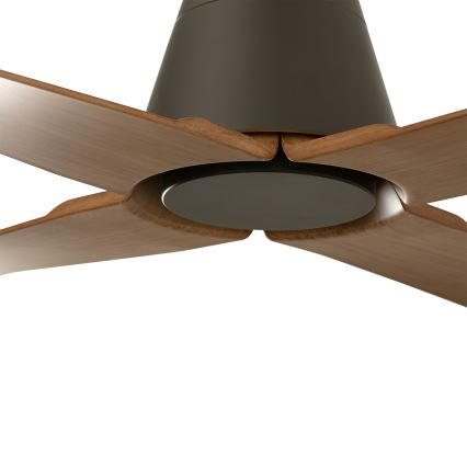 FARO 34106 - Stropni ventilator TYPHOON M rjava pr. 130 cm IP44 + Daljinski upravljalnik