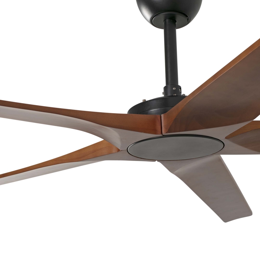 FARO 34190WT - Stropni ventilator BIGWOOD XL bor/črna pr. 200 cm Wi-Fi Tuya + Daljinski upravljalnik